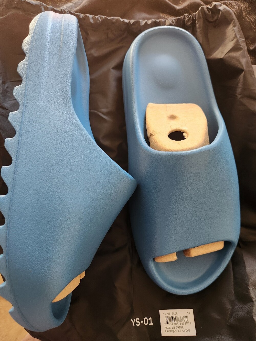 AUTHENTIC YZY YS-01 BLUE SLIDES | SIZE 13 - IN HAND - DON’T WAIT 4 MONTHS+